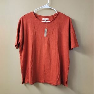 Madewell Linen Blend Oversized T-shirt Size XXS